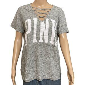PINK Victoria's Secret Grey T-Shirt Size XS